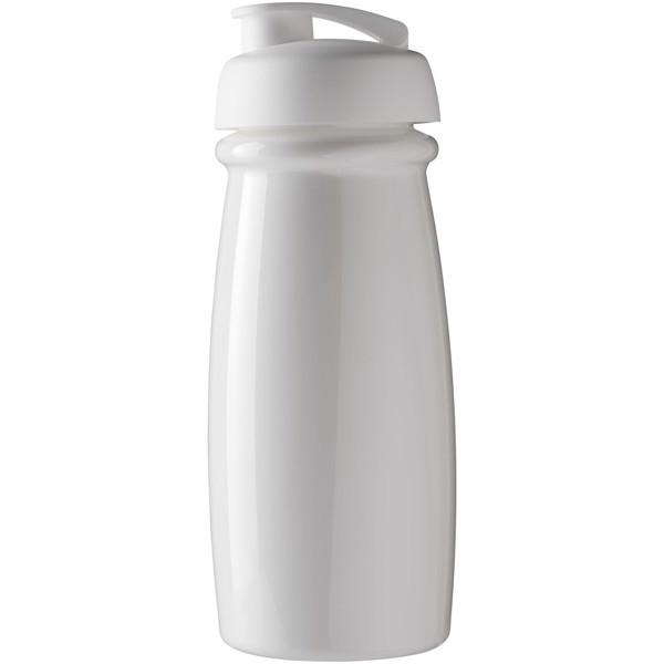 Bidon H2O Pulse® o pojemności 600 ml z wieczkiem zaciskowym - Biały