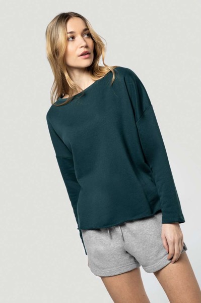 Ladies' Oversized Sweatshirt - Black / L/XL