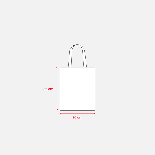 Mini bombažna nakupovalna torba 135 g/m², 26x32 cm