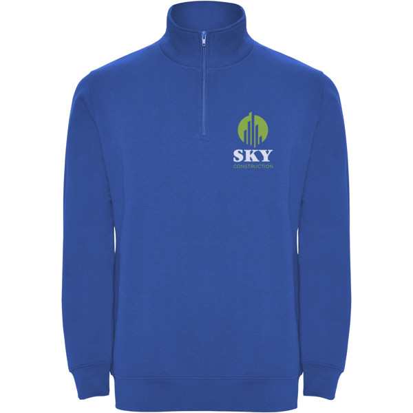 Pull zippé Aneto avec fermeture quart de zip - Bleu royal / XL