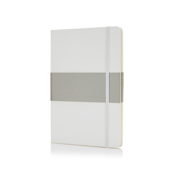 Deluxe hardcover A5 notebook - White