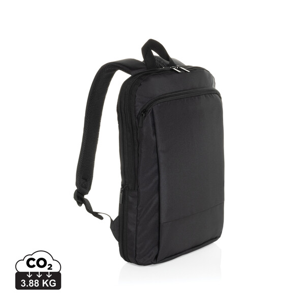 Flexpack Aware™ RPET Expandable Slim 15.6" Laptop Backpack - Black
