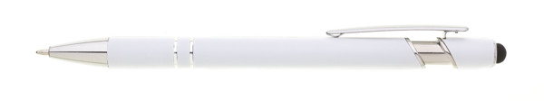 Natio ballpoint pen, aluminium, touch tip - White