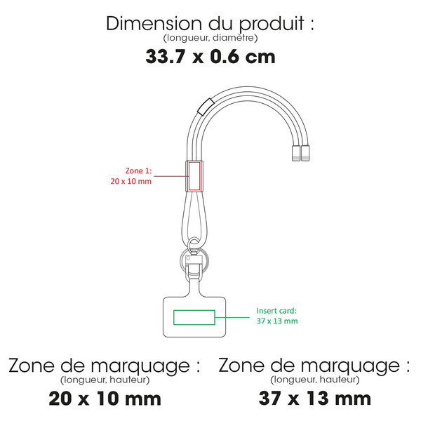 DIEGO M - BND1000M - Bracelet pour téléphone portable en RPET