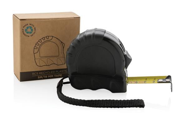 RCS recycled plastic 5M/19 mm tape - Black