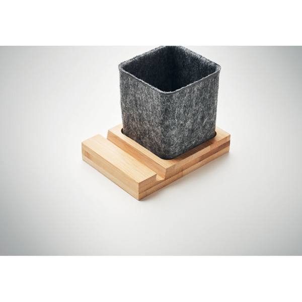 MB - RPET felt pen pot phone stand Orostan