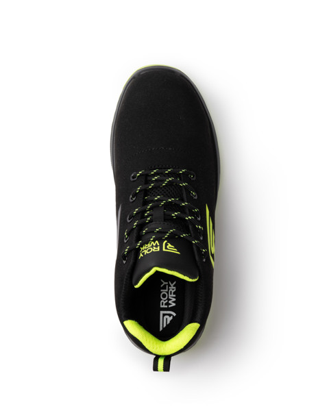 Zapato Laboral Ceryson - Negro/ Amarillo Fluor / 48