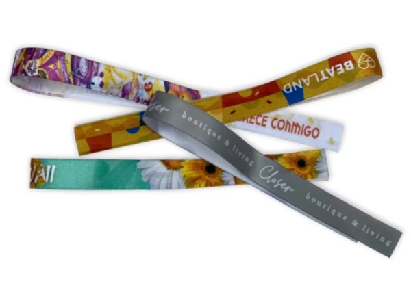 Fita tipo Bonfim em cetim personalizada 1 face