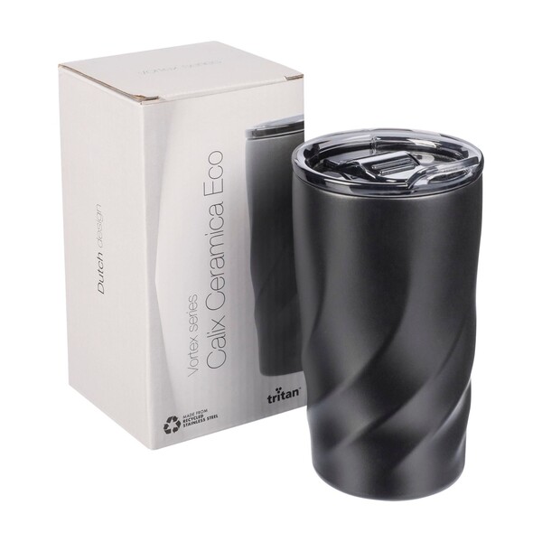 BrandCharger travel mug Vortex Calix Ceramica | 400 ml - black