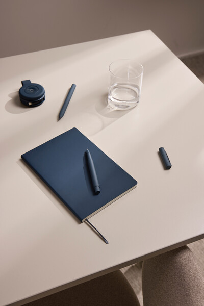 VINGA Carnet de notes souple en PU RCS Baltimore - Bleu Marine