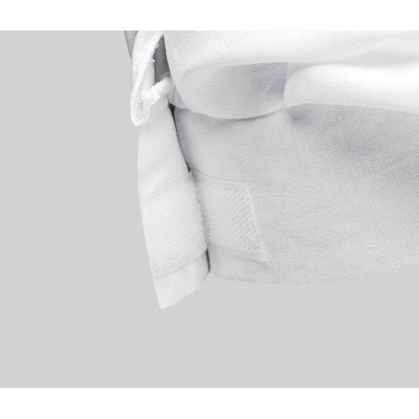 Chef hat cotton 130 gsm, hook and loop closure - White