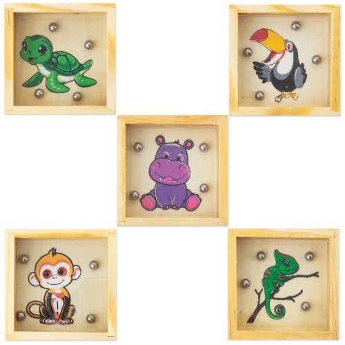 SET OF 5 WOODEN LABYRINTHS “JUNGLE”