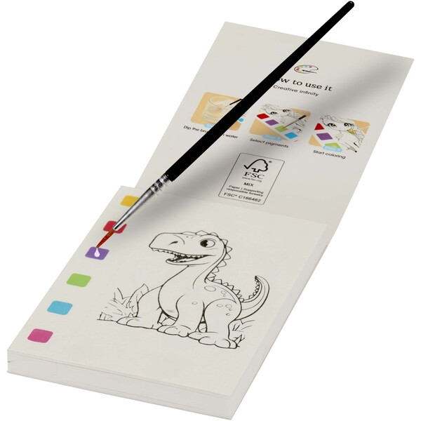 Quell colouring book and water brush pen set