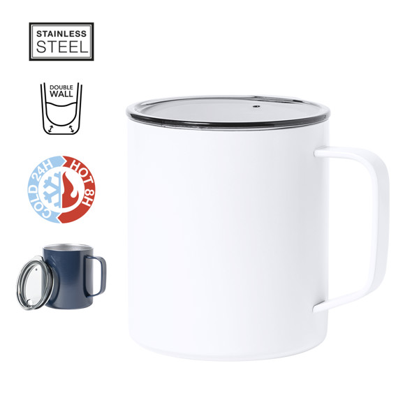 Taza Térmica Hanna - Blanco