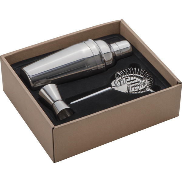 3-piece cocktail set KAY - Silvergrey