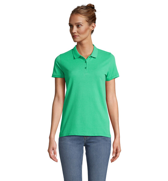 PLANET WOMEN polo 170g - Verde PrimaveraL
