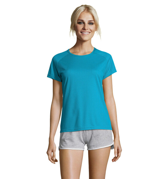 SPORTY T-SHIRT SENHORA 140g Sporty Women - AquaL