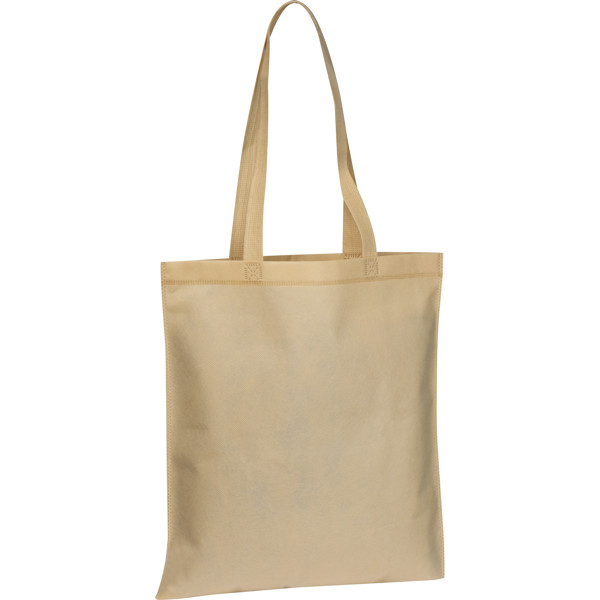 Non woven bag with long handles GIANLUCA - Beige