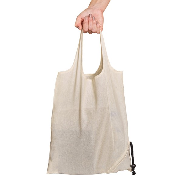 PS - ORLEANS. 100% cotton foldable bag (100 g/m²)