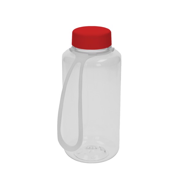 Drink Bottle "Refresh" Incl. Strap, 700 Ml - Transparent / White