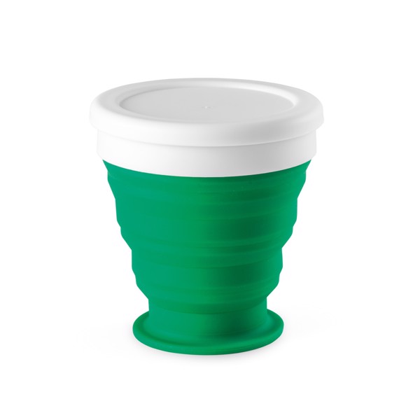 ASTRADA. Foldable travel cup 250 ml - Green