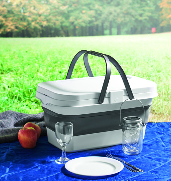 Cesta picnic basket, collapsible, 16L silicone