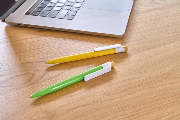 Recycled ABS ballpen Zian - wit