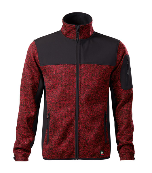 Softshellová Bunda Pánská Rimeck® Casual - Knit Marlboro Red / S