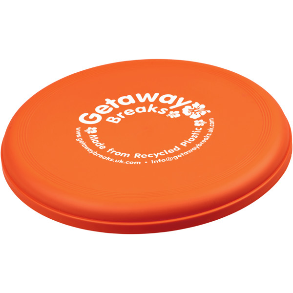 Orbit recycled plastic flying disc - Orange