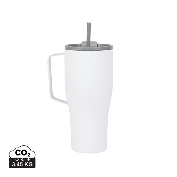 Steklenička Vinga Eos iz recikliranega jekla, 800 ml - Bela / siva