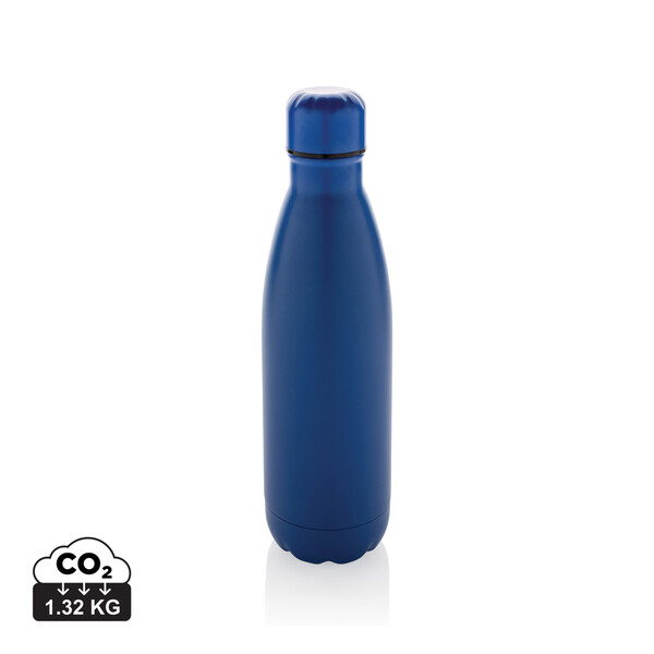 Bouteille d'eau en acier inox recyclé certifié RCS Eureka - Bleu