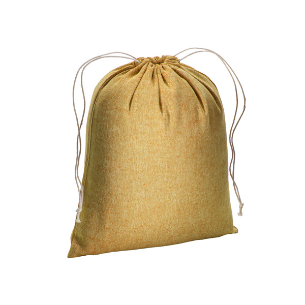 Recycled Cotton Gift Bag, 150 G/M2, 25 X 30 Cm - Yellow