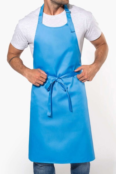 Polycotton Apron Without Pocket - White