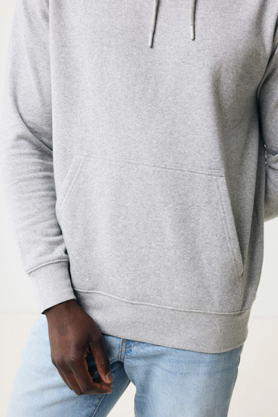 Lehká mikina s kapucí Iqoniq Rila z recykl. bavlny - Light Heather Grey / XXL