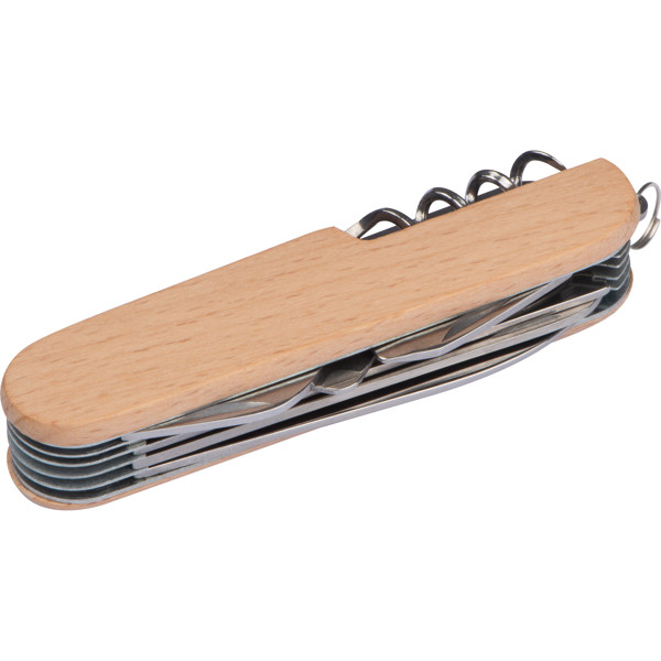 11-Parts stainless steel pocket knife NAPOLEONE - Beige