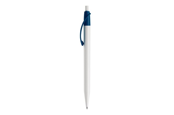 Cosmo ball pen hardcolour - White / Dark Blue