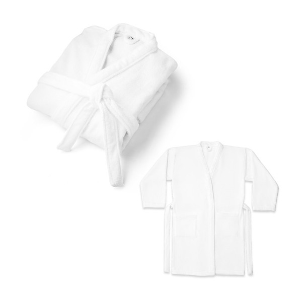 RUFFALO. Bathrobe (350 g/m²) made of cotton and recycled cotton