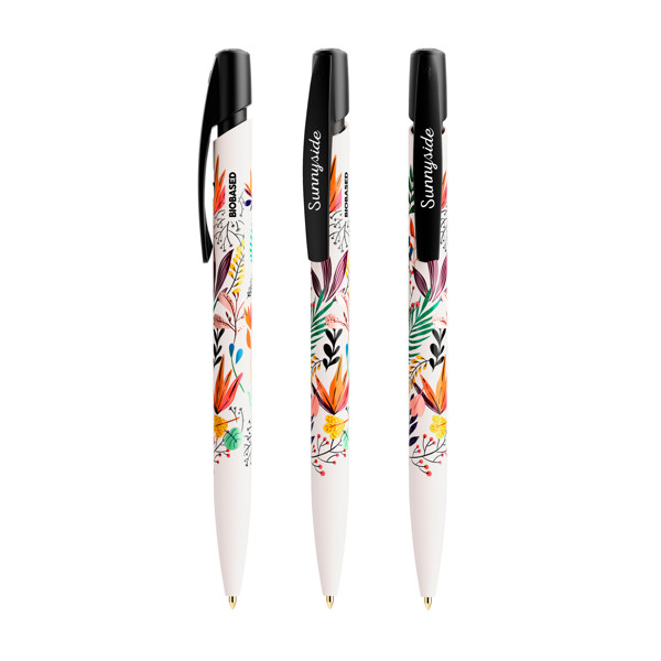 BIC® Media Clic BIO Based ballpen - White / Black Ink