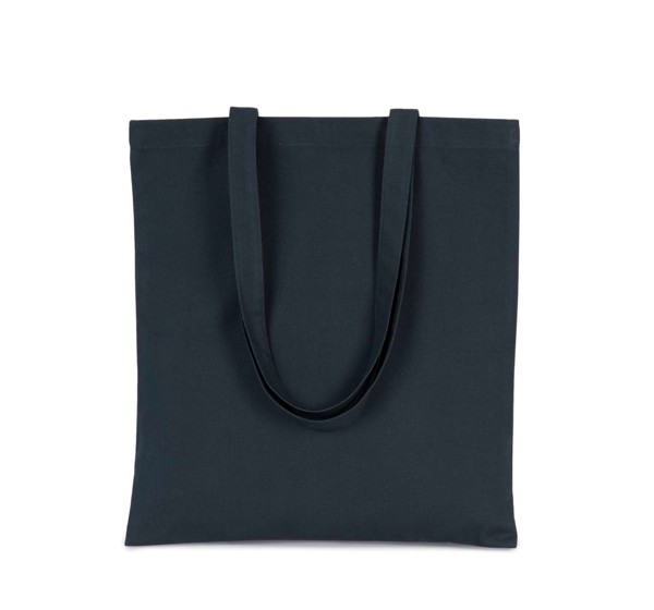 Cotton Canvas Shopper Bag - Metal Grey