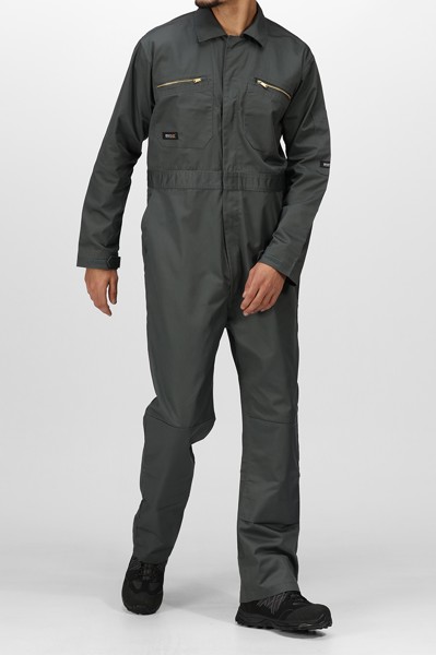 Pro Zip Fasten Coverall - Black / M