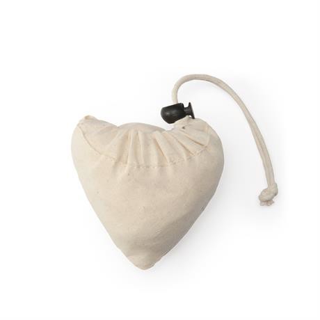 Foldable personalised cotton bag with drawstring folding