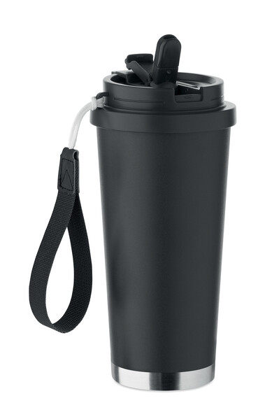 Double wall tumbler 500ml Topaz Large - Black