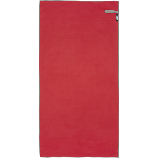 Serviette Pieter certifiée GRS ultra-légère et à séchage rapide 50 x 100 cm - Rouge
