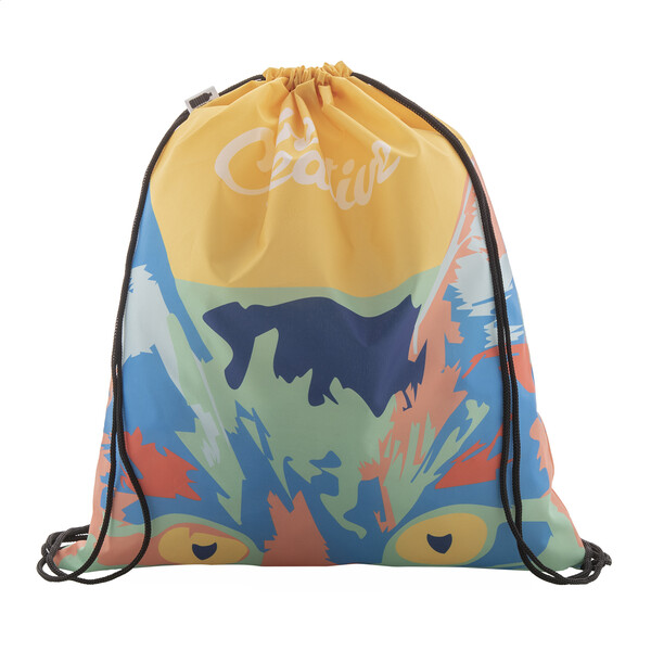 Sac piscine CreaDraw RPET - Noir / Blanc
