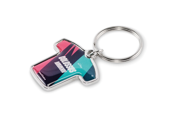 Sports jersey keychain with doming - Full colour