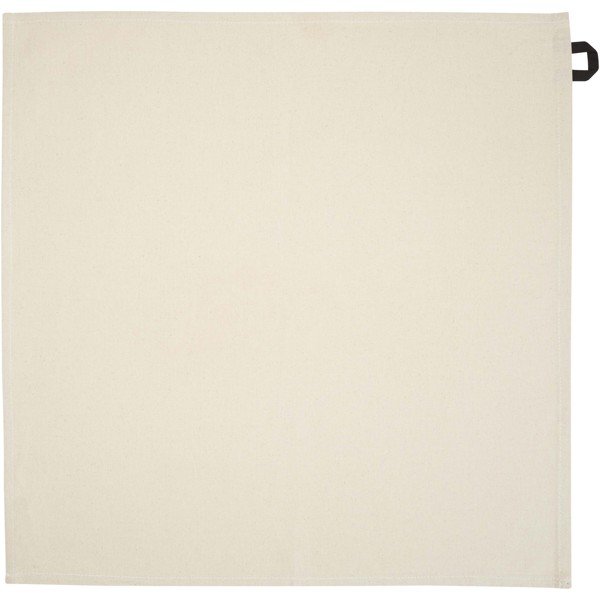 Pano de cozinha de algodão reciclado de 200 g/m² "Alora" - Preto liso