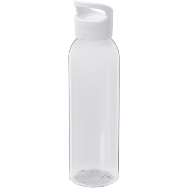 Sky 650 ml recycled plastic water bottle - White