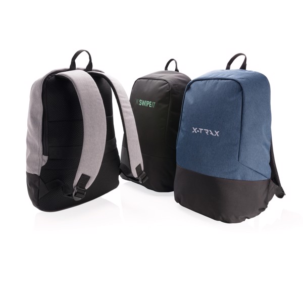 XD Collection proti kraji nahrbtnik 15 in, RFID varen - Siva / črna