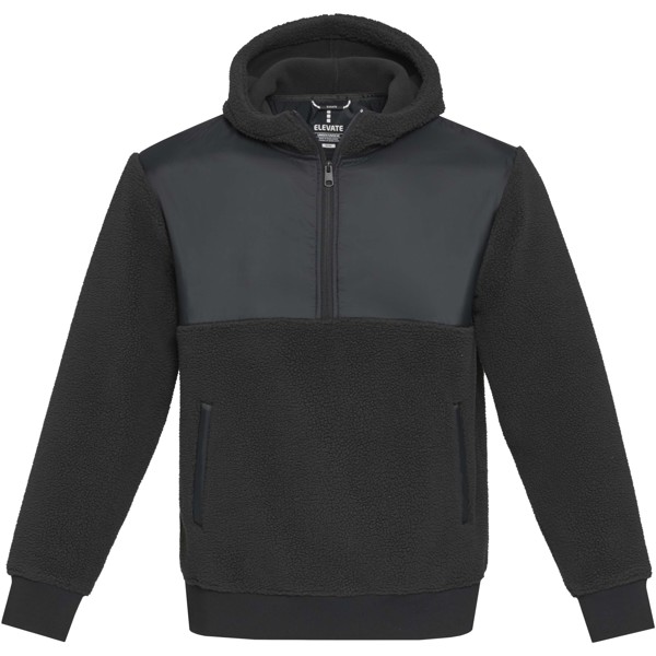 Camisola malha Sherpa unissexo "Evans" - Reciclado - Preto liso / 3XL