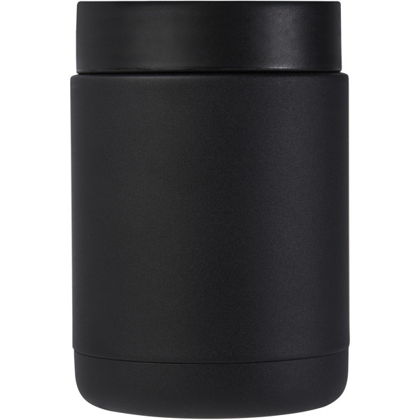 Doveron 500 ml madkasse i genvundet isoleret rustfrit stål - Ensfarvet sort